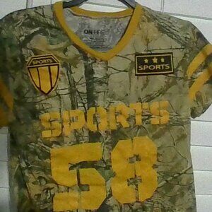 On fire cropped shirt